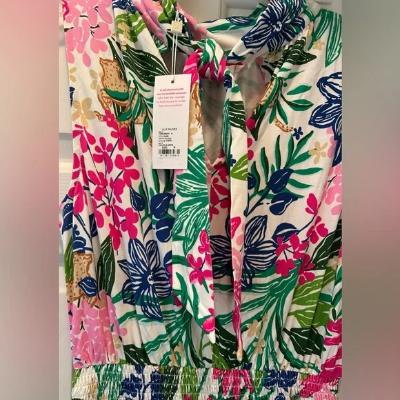 STUNNING NWT LILLY PULITZER MARCELA VIBRANT FLORAL MAXI DRESS, Size Medium - Picture 11 of 16